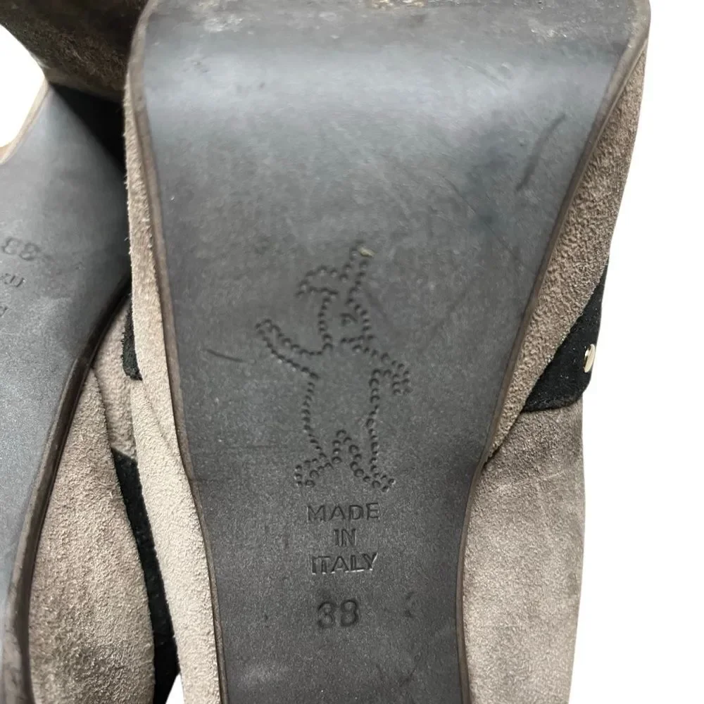 Marni Elegant Gray Platform Heels Size 8